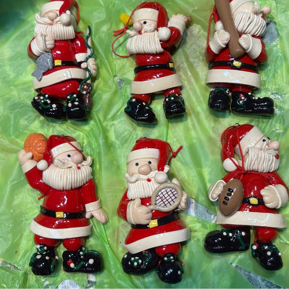 House of Lloyd "Christmas Around the World"  Santa Claus ornaments 1993 lot 6